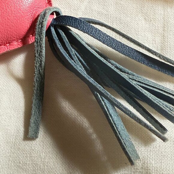 $1295 Authentic HERMES Made in FRANCE Rodeo PM Agneau Milo Pink Blue Bag Charm - Picture 4 of 10